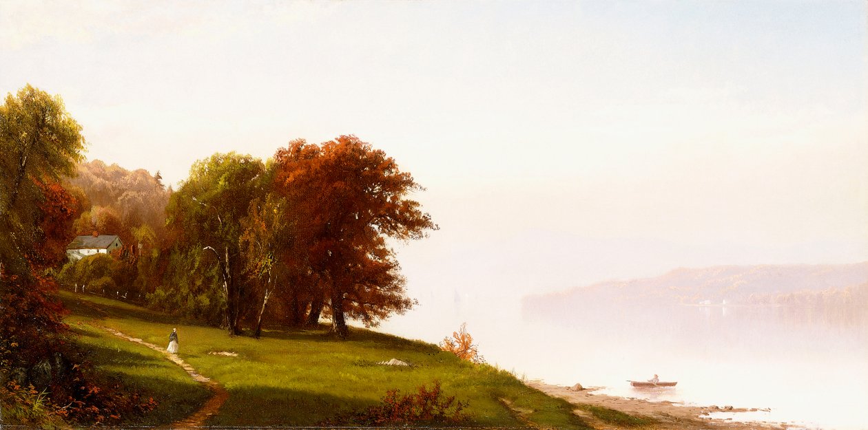 Landskap på Hudson, ca. 1865 av Alfred Thompson Bricher