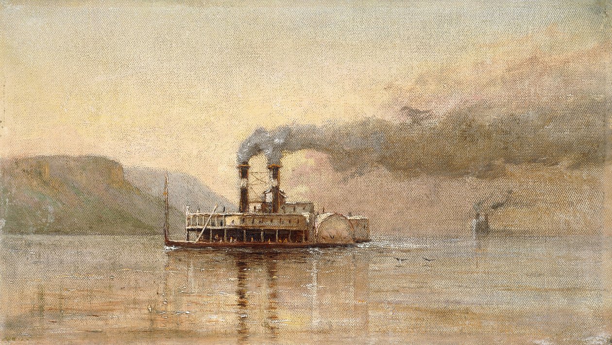 Byen Saint Paul, Dubuque, ca. 1866 av Alfred Thompson Bricher