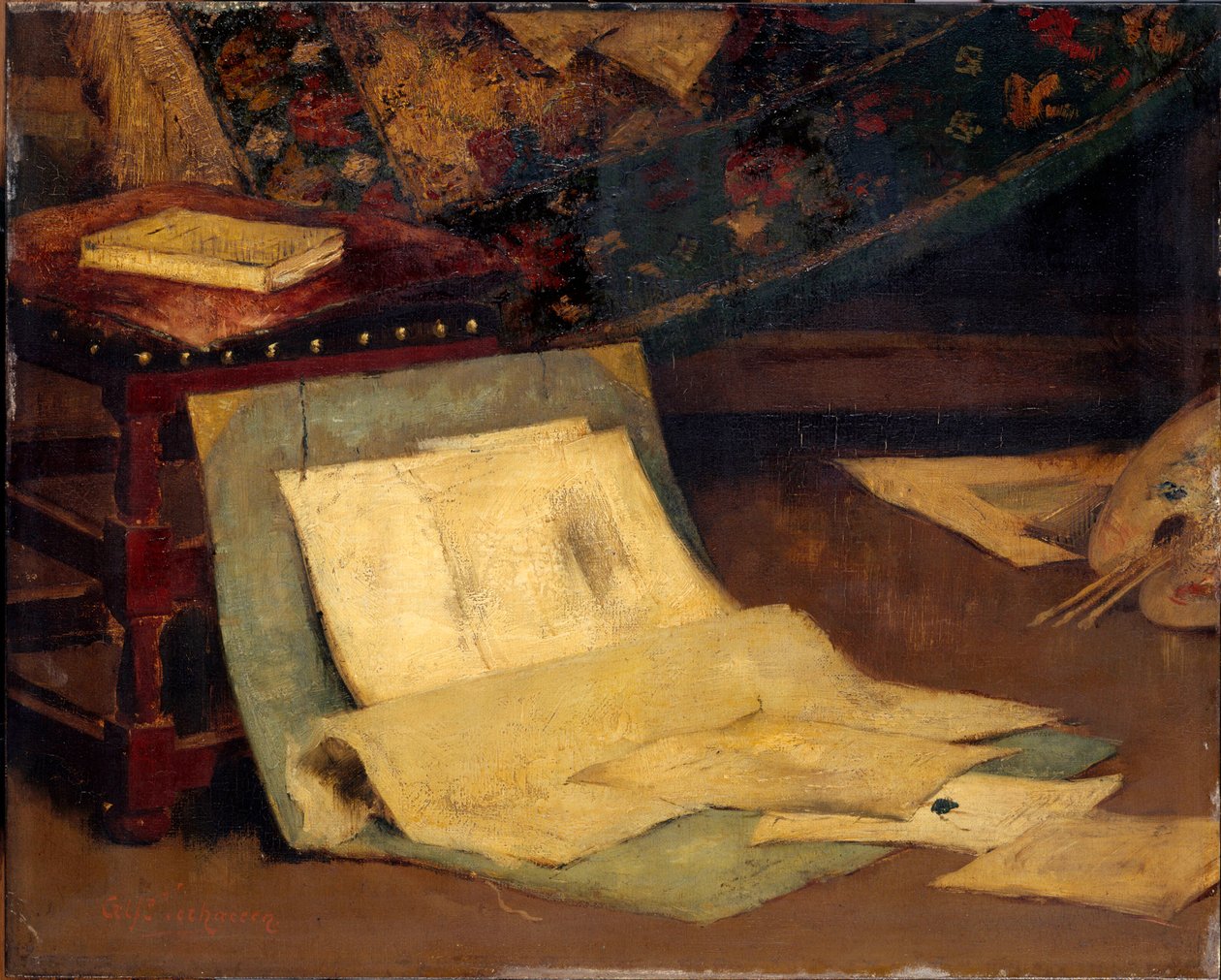 Hjørne av atistens atelier, 1849-1924. av Alfred Verhaeren