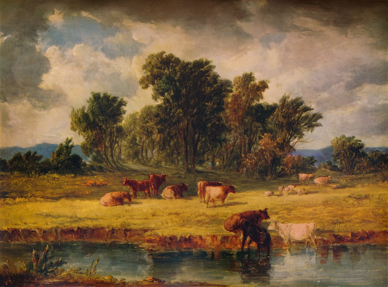 Banks of the Envy, nær Rhuddlan, 1852, 1938 av Alfred Vickers