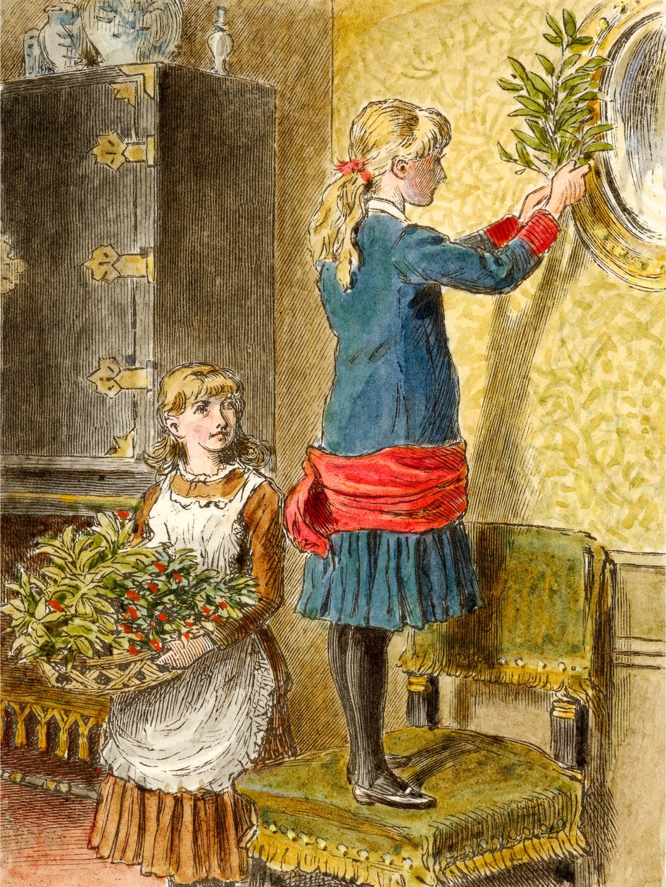 Pynter til jul, pub. 1854. av Alfred W Cooper