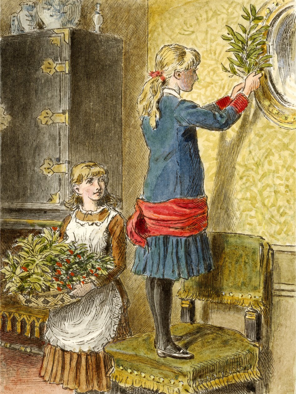 Pynter til jul, pub. 1854 av Alfred W. Cooper
