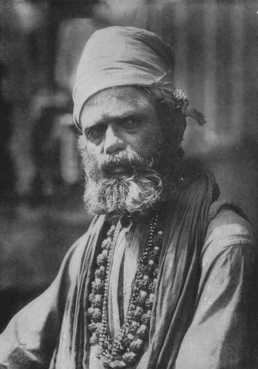 En hinduistisk Sanywassi eller religiøs asket, c1890, 1910 av Alfred William Amandus Plate