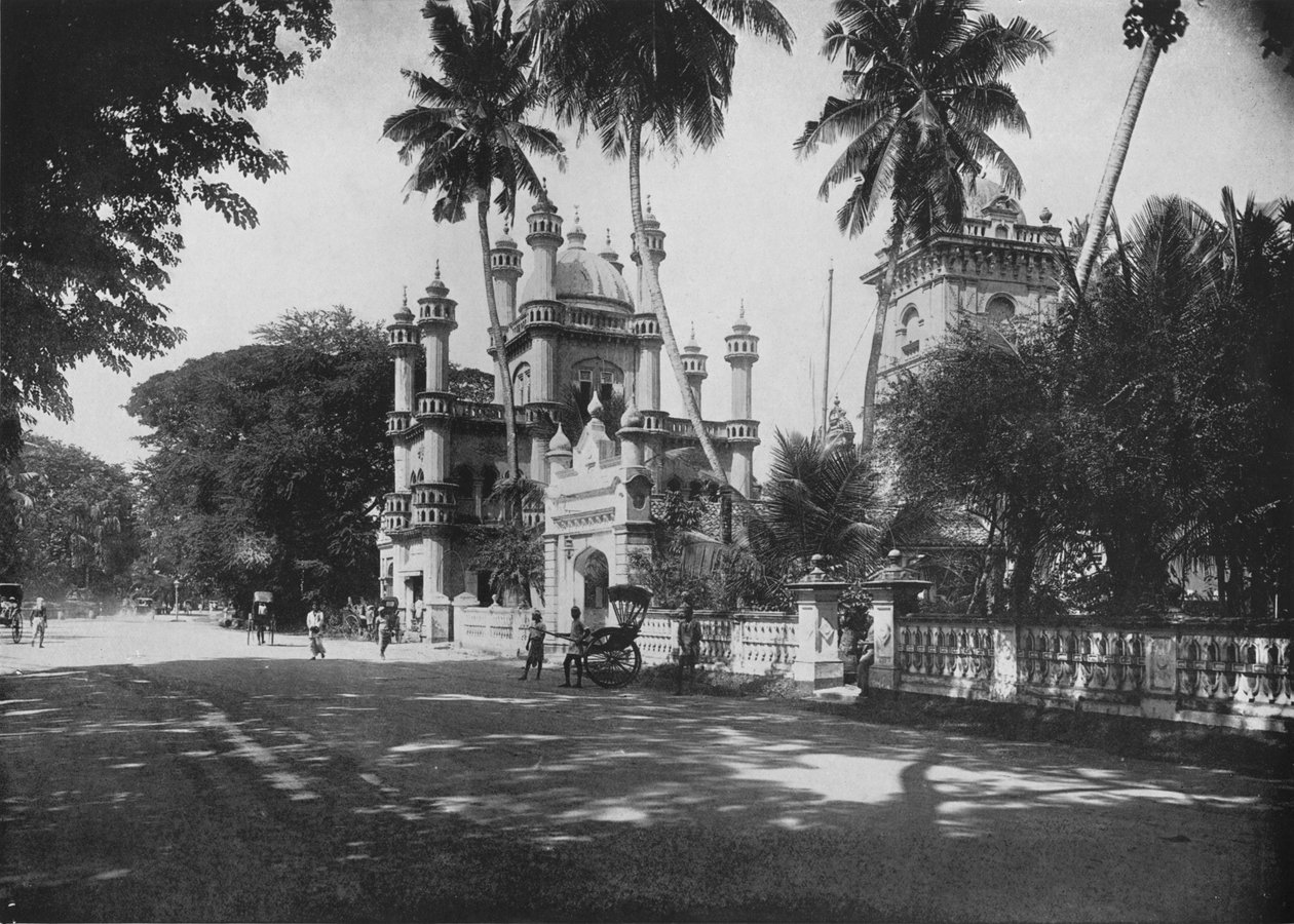 En muhammedansk moske, Cinnamon Gardens, Colombo, c1890, 1910 av Alfred William Amandus Plate