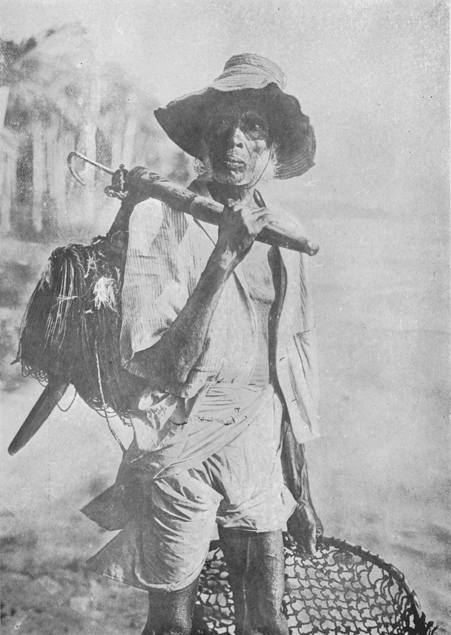Fisherman, c1890, 1910 av Alfred William Amandus Plate