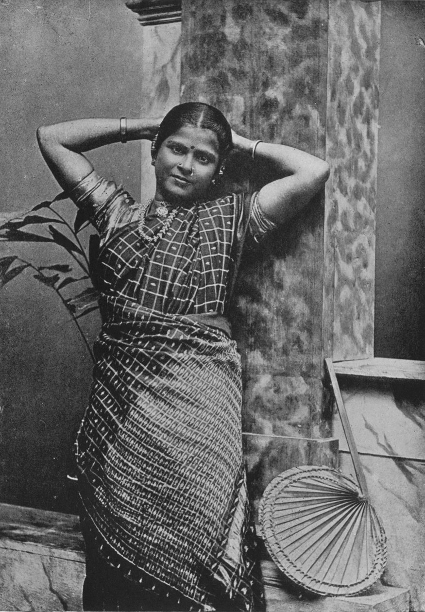 Tamilsk dame med høy kaste, c1890, 1910 av Alfred William Amandus Plate