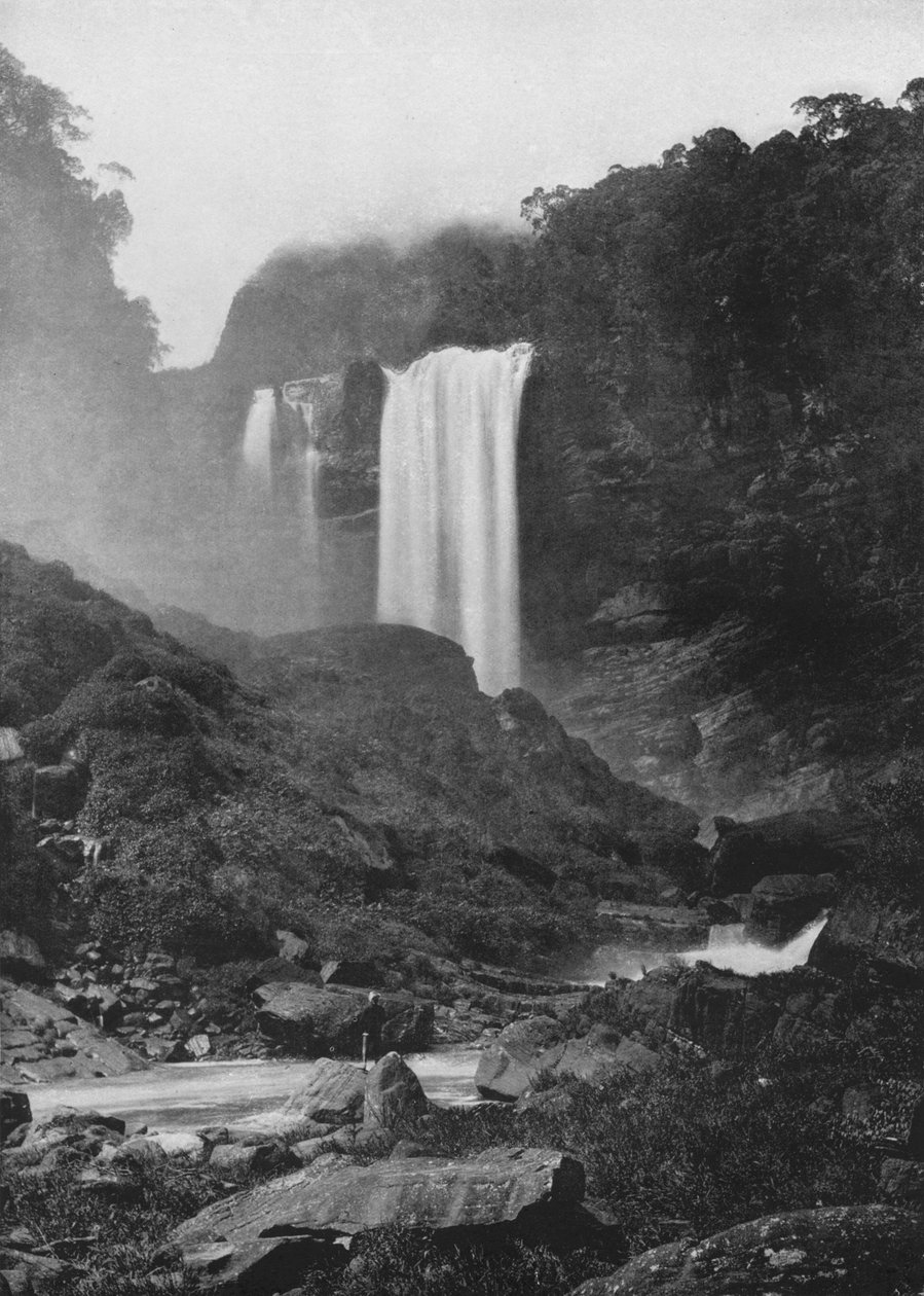 Laxapana Falls, c1890, 1910 av Alfred William Amandus Plate