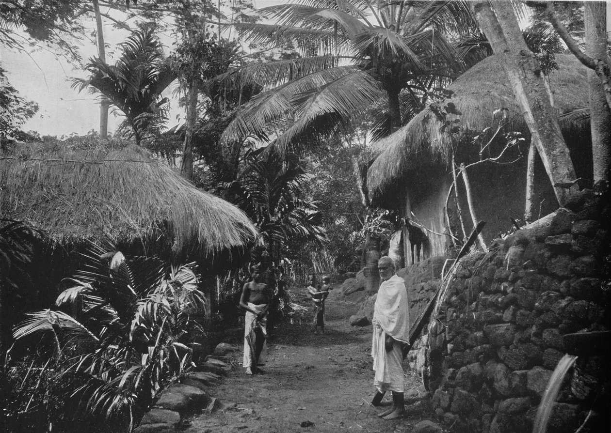 Native Huts in the Jungle, c1890, 1910 av Alfred William Amandus Plate
