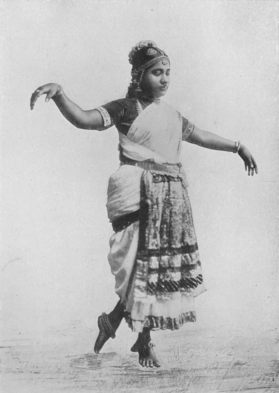 Nauch dansende jente, c1890, 1910 av Alfred William Amandus Plate