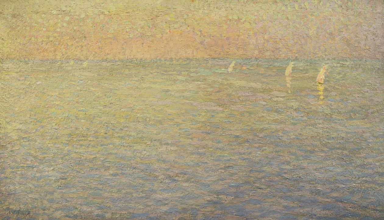 Båter på havet av Alfred William Finch