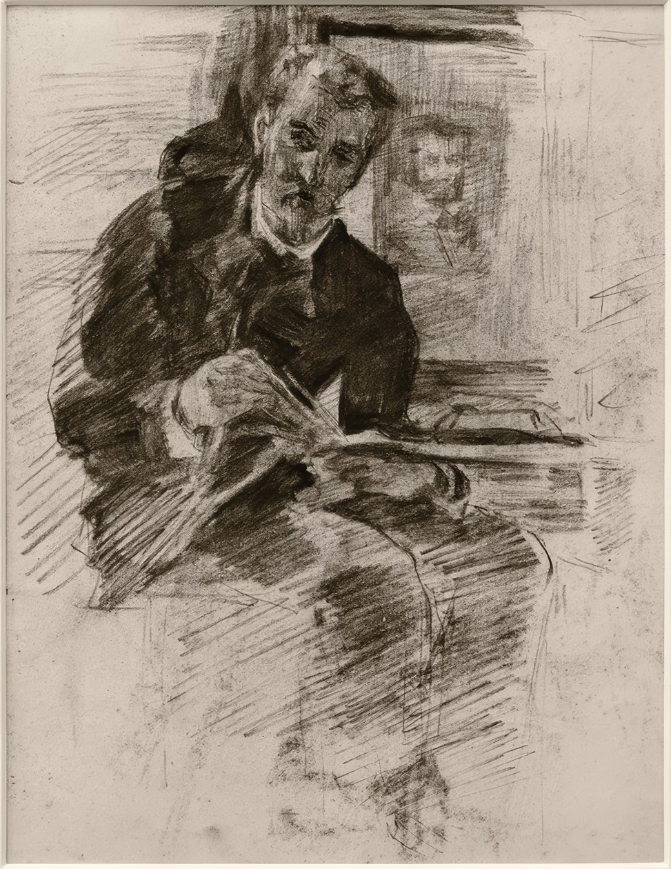 Lesender Mann av Alfred William Finch