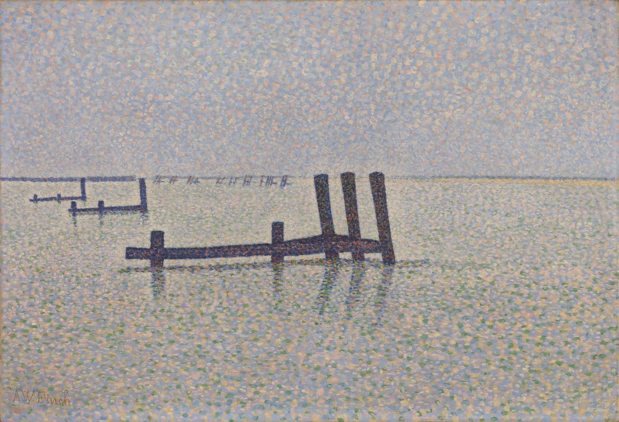 Kanalen ved Nieuwpoort, ca. 1889 av Alfred William Finch