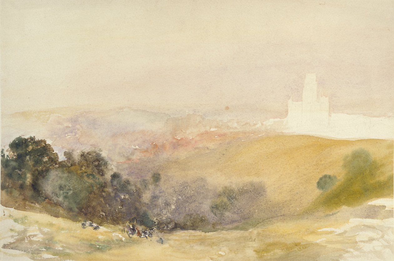 Durham fra Red Hills, 1866-1880 av Alfred William Hunt