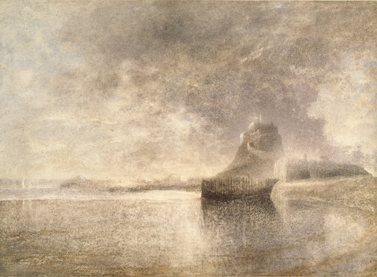 Holy Island Castle, Northumbria, c1882-3 av Alfred William Hunt
