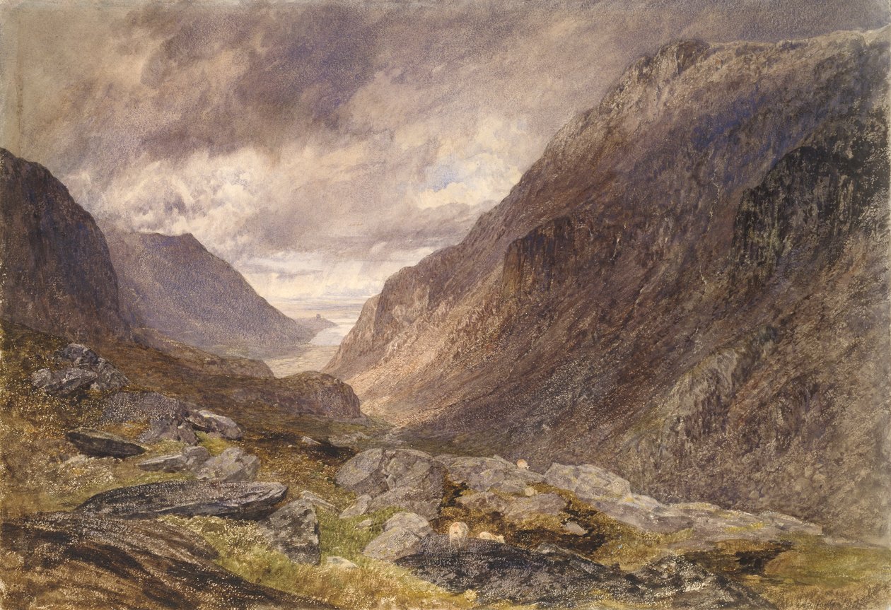 Pass av Llanberis, c1853 av Alfred William Hunt