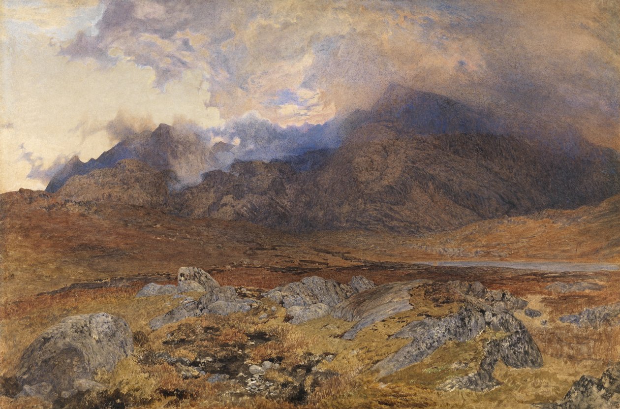 Snowdon etter en haglstorm i april av Alfred William Hunt