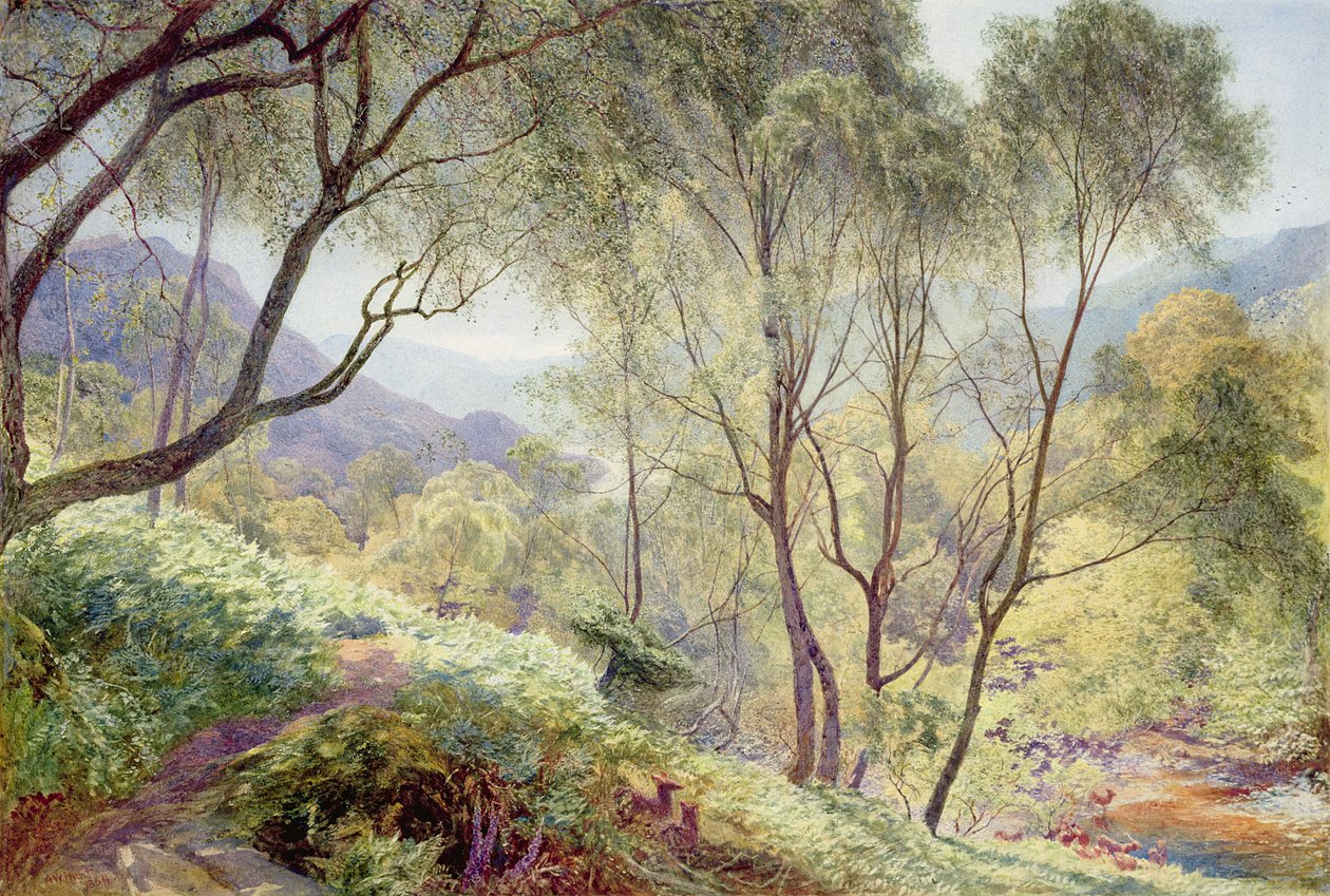 Ullswater fra Gowbarrow Park, 1864 av Alfred William Hunt