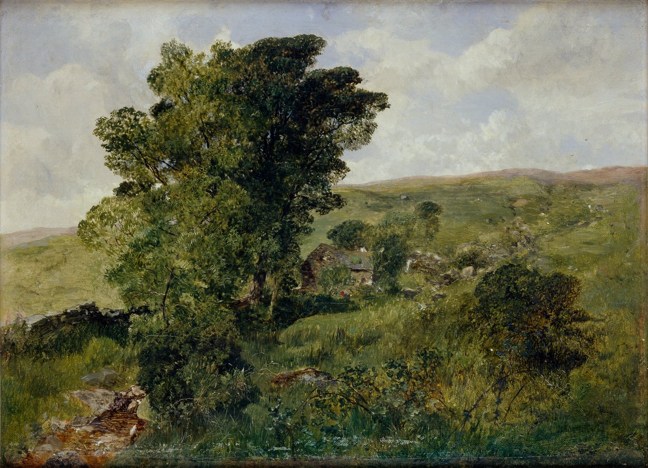 Utsikt over Nantlle, Caernarvonshire, 1855 av Alfred William Hunt