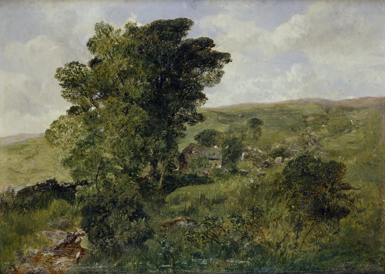 Utsikt over Nantlle, Caernarvonshire, 1855 av Alfred William Hunt