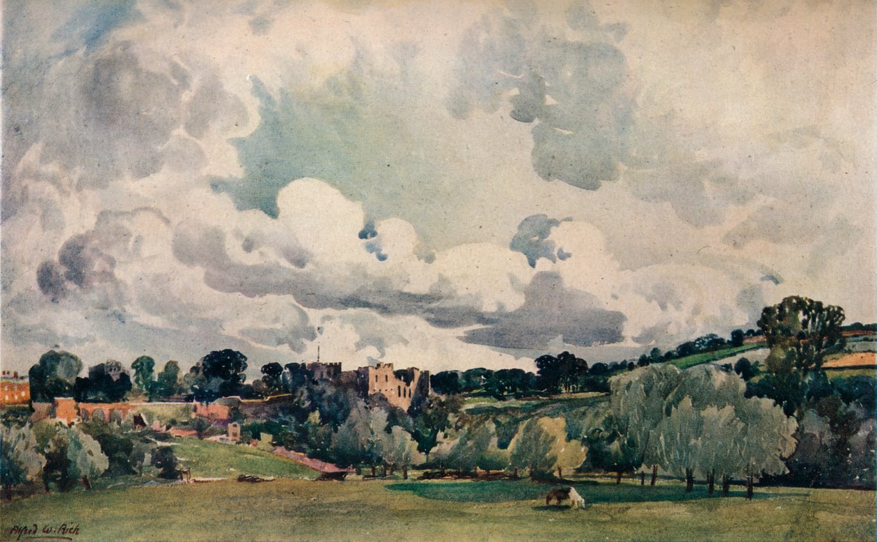 Ludlow Castle, ca 1880 av Alfred William Rich