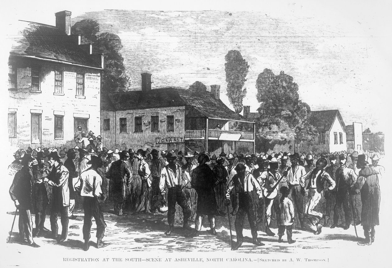Registrering i sør, scene i Asheville, North Carolina, fra Harper