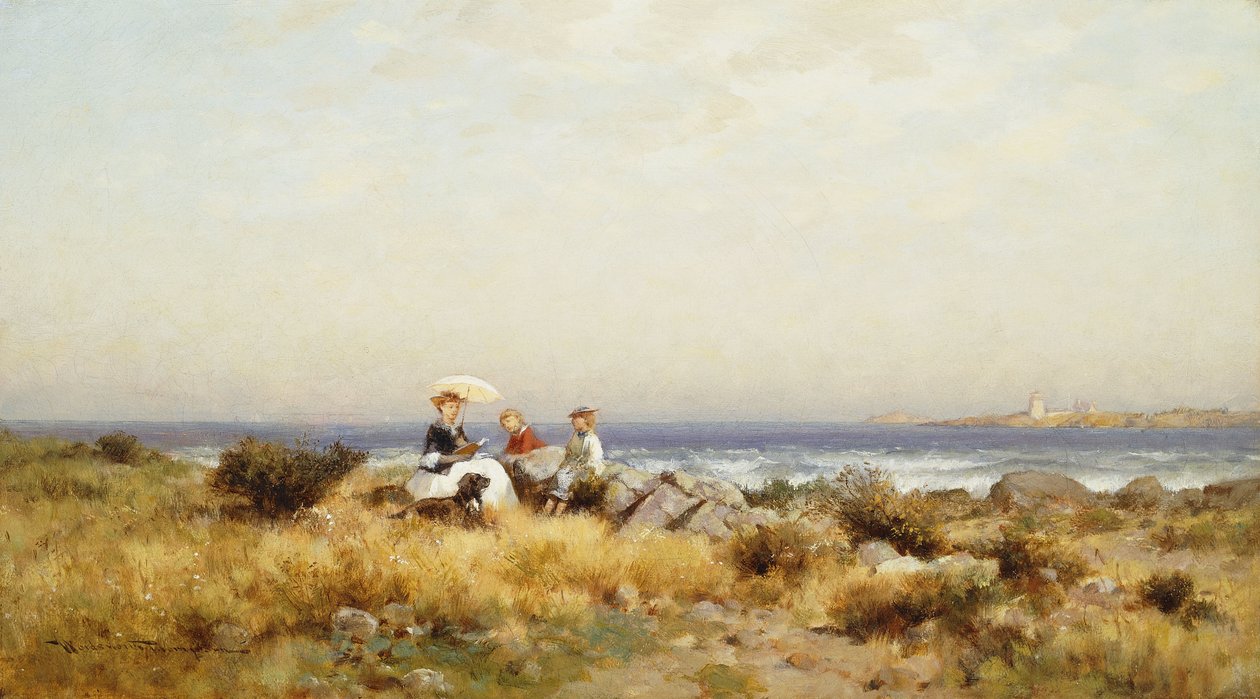 Lesing ved havet av Alfred Wordsworth Thompson