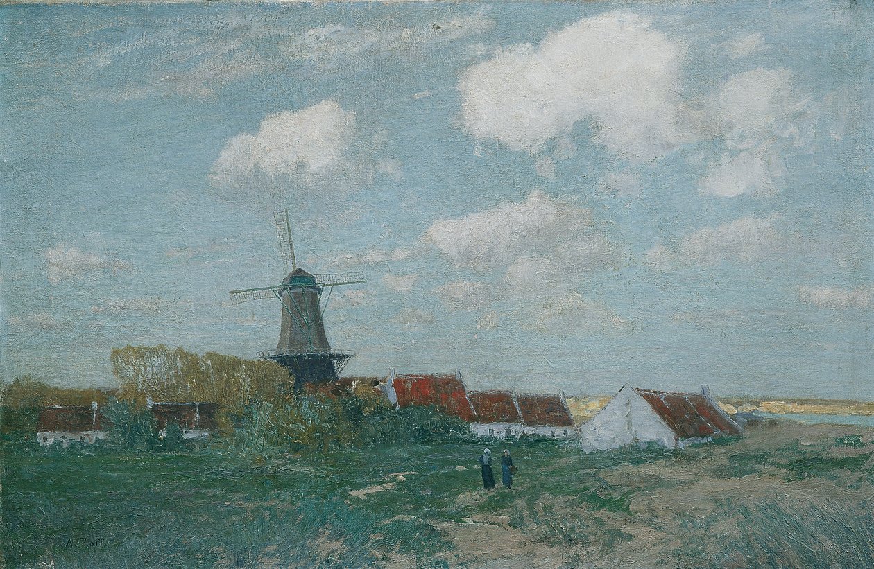 Landsby på sanddynen av Alfred Zoff