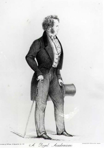 En kongelig akademiker, et portrett av Charles Landseer (1799-1879), pub. av Thomas McLean, 1843 av Alfred d Orsay