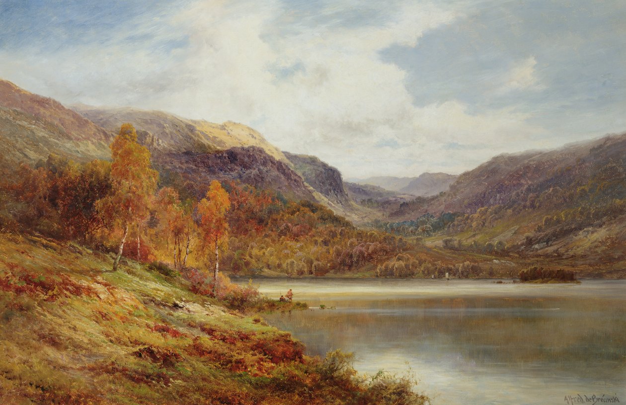 oktober i høylandet av Alfred de Breanski