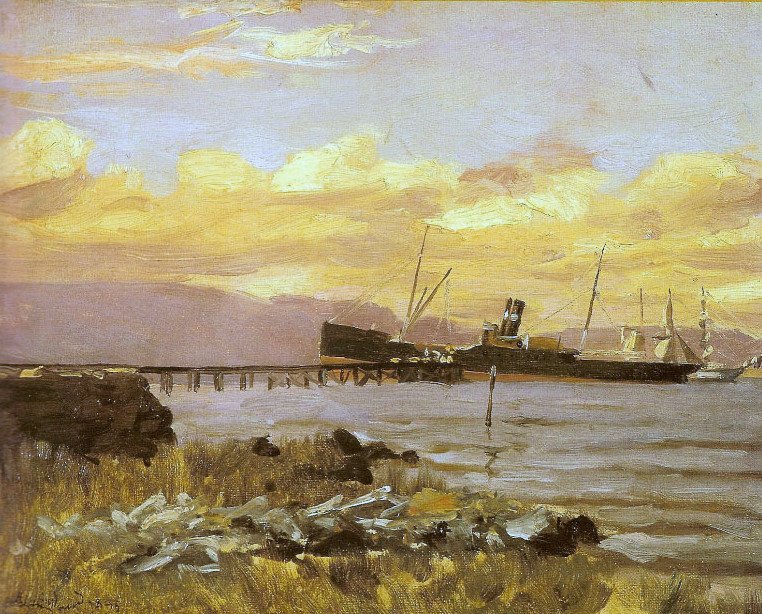 Utsikt over havnen av Alfredo Andersen