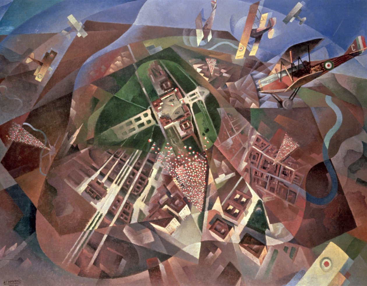 Flyvning over Wien, 1933 av Alfredo G. Ambrosi