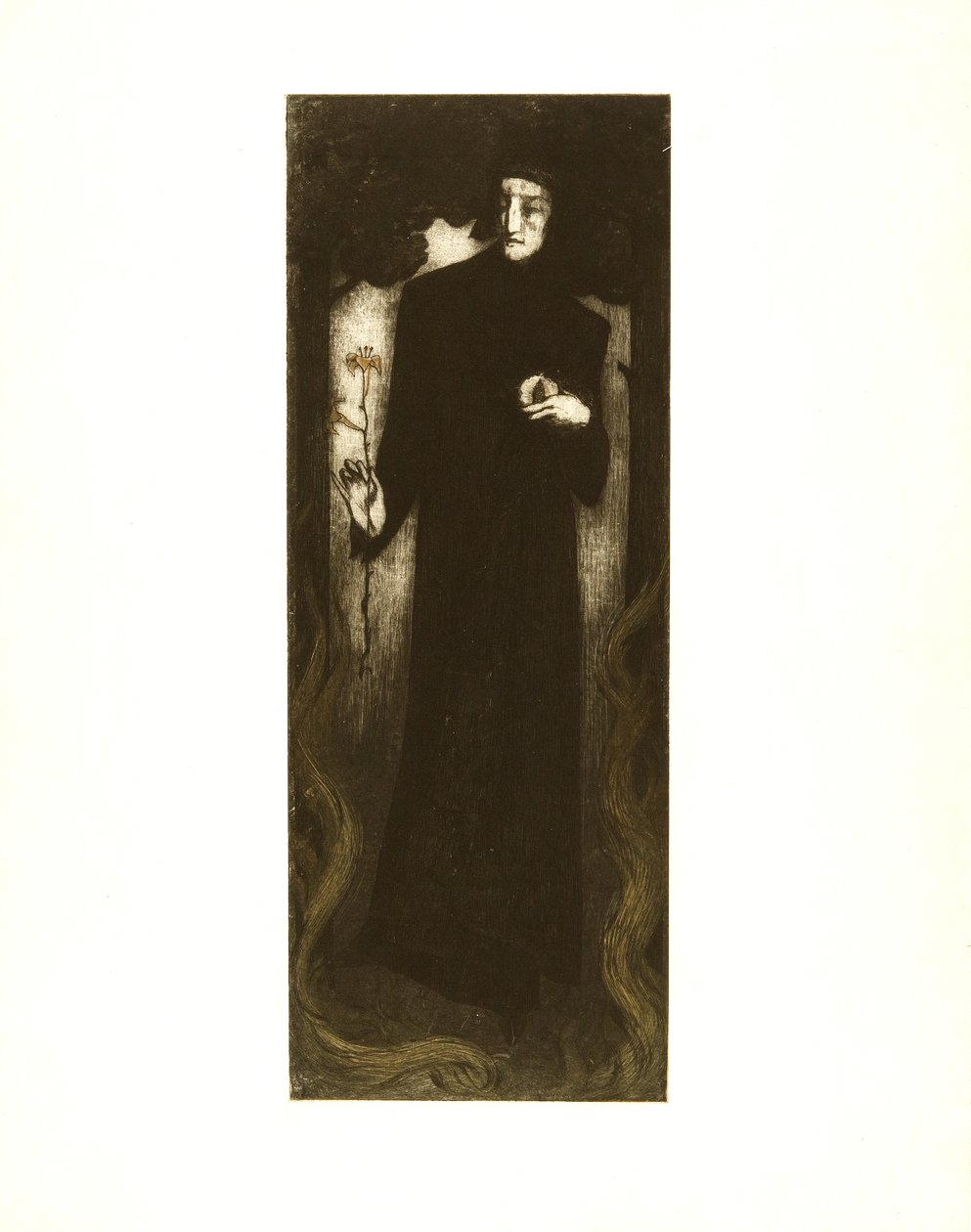 Dante med lilje av Alfredo Müller