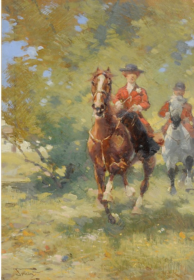 Vogn i skogen av Alfredo Tominz