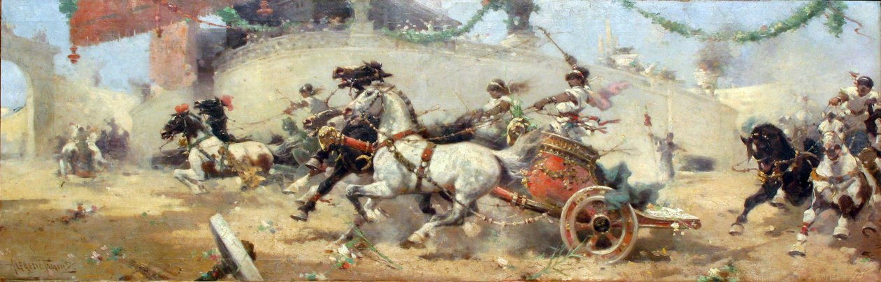 Vognløpet i Circus Maximus av Alfredo Tominz