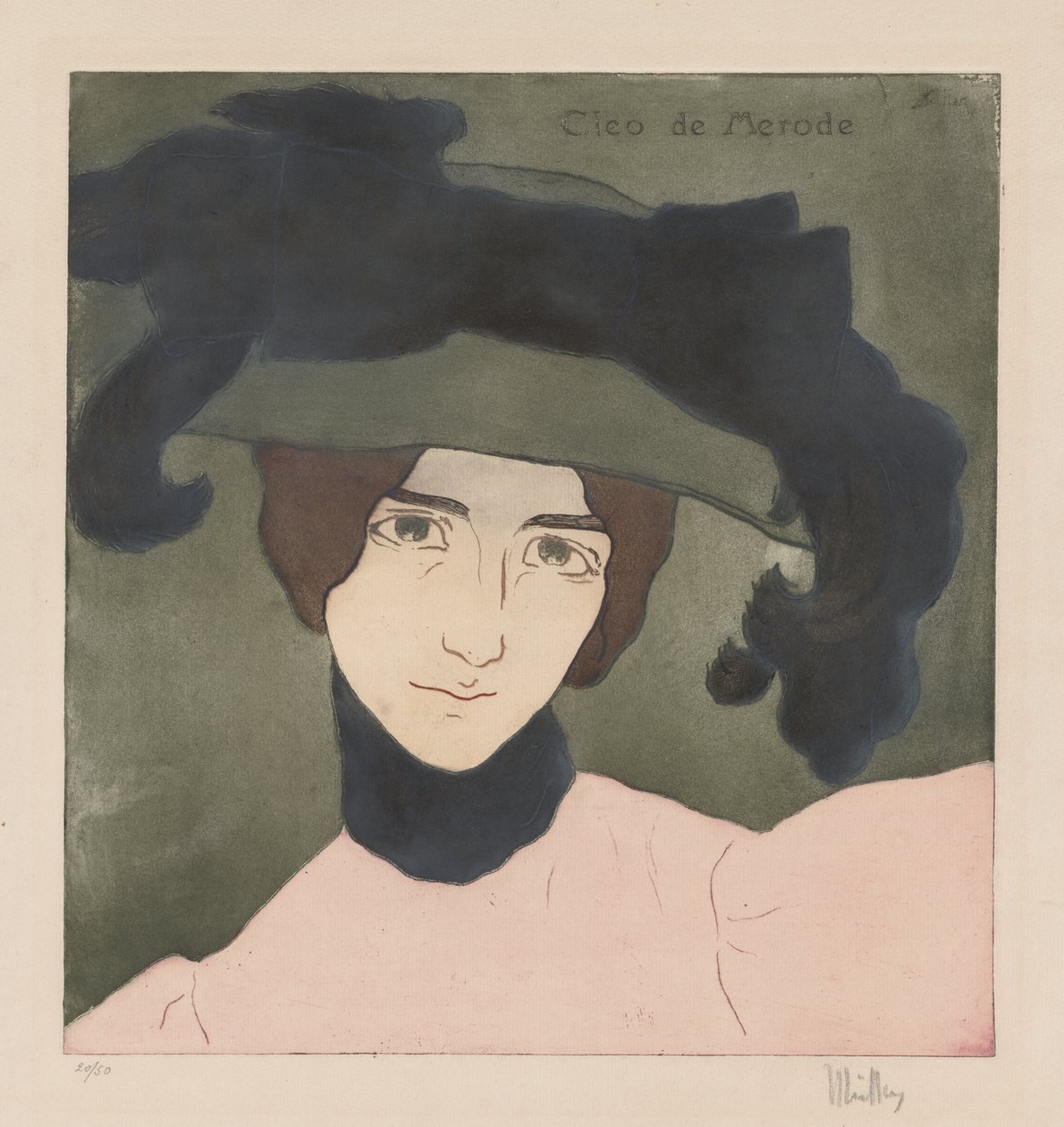Cleo de Merode av Alfredo Müller