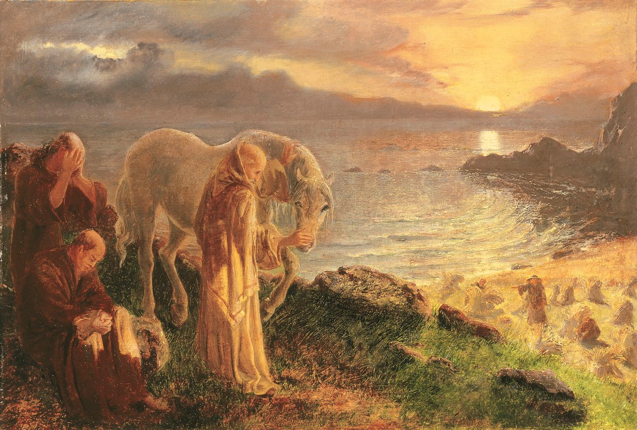 St Columbas farvel til den hvite hesten, 1865-1868 av Alice Boyd