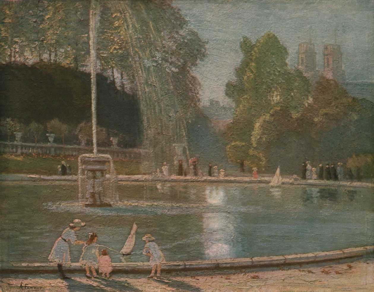 La Fontaine, slutten av det 19.-begynnelsen av det 20. århundre, ca 1930. av Alice Maud Fanner