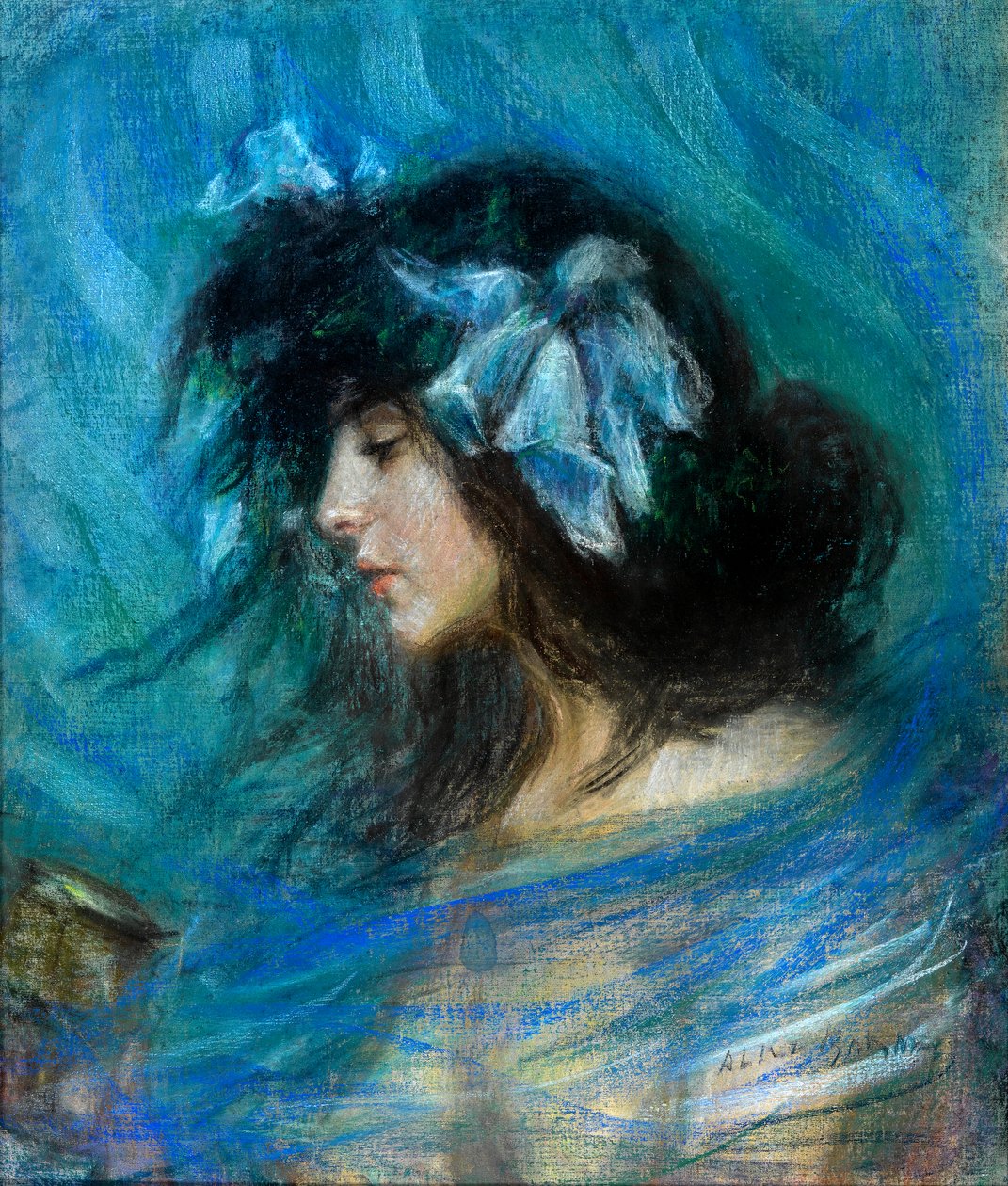 Dreamland, ca. 1906 (pastell på papir) av Alice Pike Barney