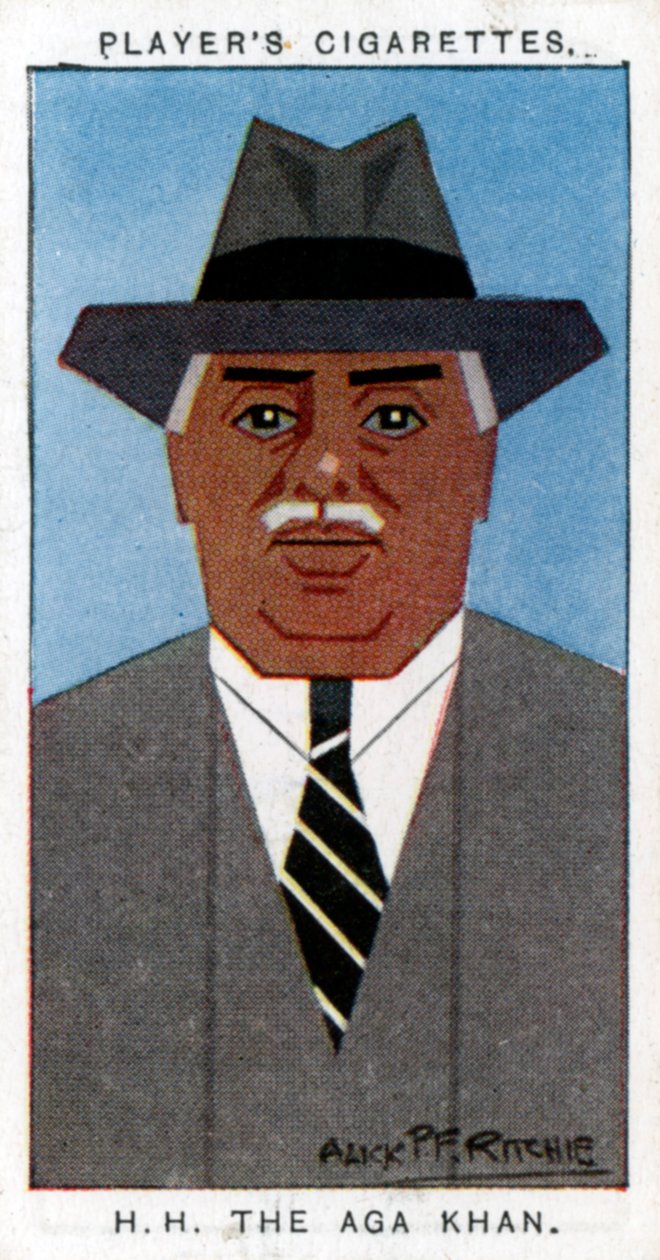 Aga Khan III Mohammed Shah, leder av Ismailis, 1926. av Alick P. F. Ritchie