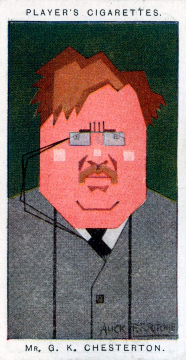 GK Chesterton , britisk poet, romanforfatter og kritiker, 1926 av Alick P. F. Ritchie