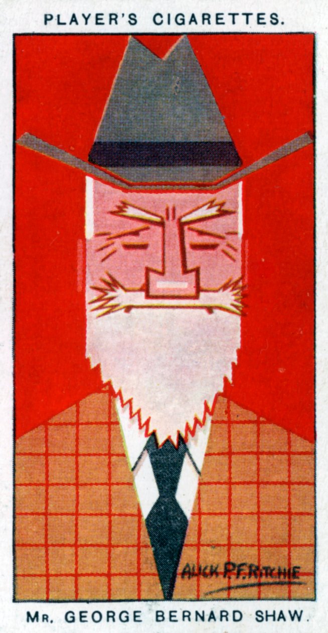 George Bernard Shaw , irsk dramatiker, 1926. av Alick P. F. Ritchie