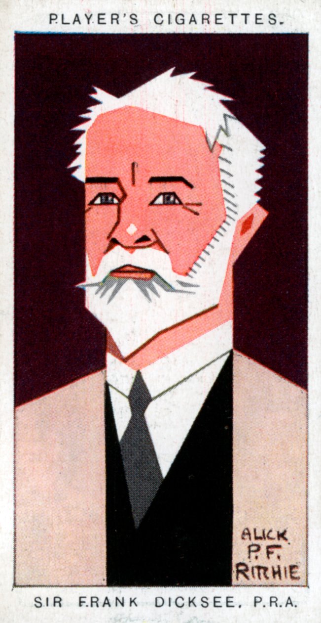 Sir Francis Bernard Dicksee , britisk maler, 1926. av Alick P. F. Ritchie