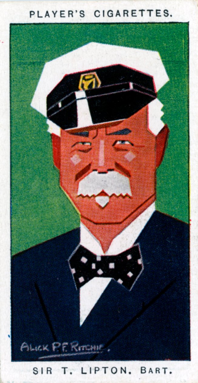 Sir Thomas Johnstone Lipton, 1st Baronet, britisk kjøpmann og yachter, 1926 av Alick P. F. Ritchie