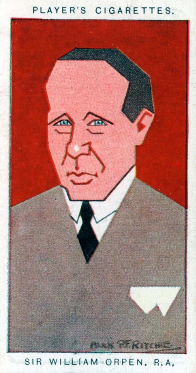 Sir William Orpen , britisk maler, 1926. av Alick P. F. Ritchie
