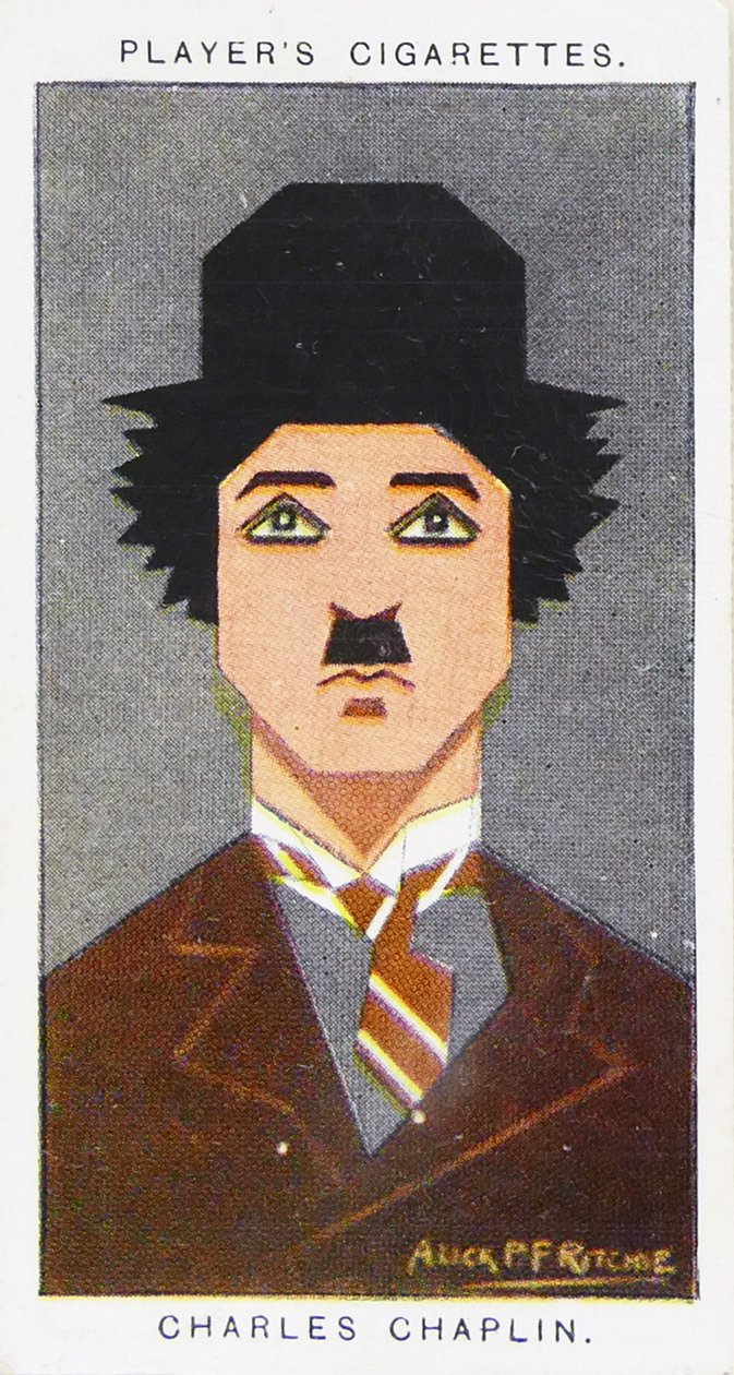 1926 Spillerens sigarettkort som viser: Charlie Chaplin av Alick Penrose Forbes Ritchie