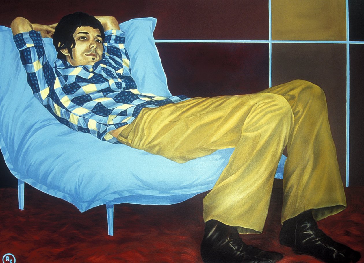 Daydreamer (akryl og olje på lerret) av Alix Contemporary Artist Soubiran Hall