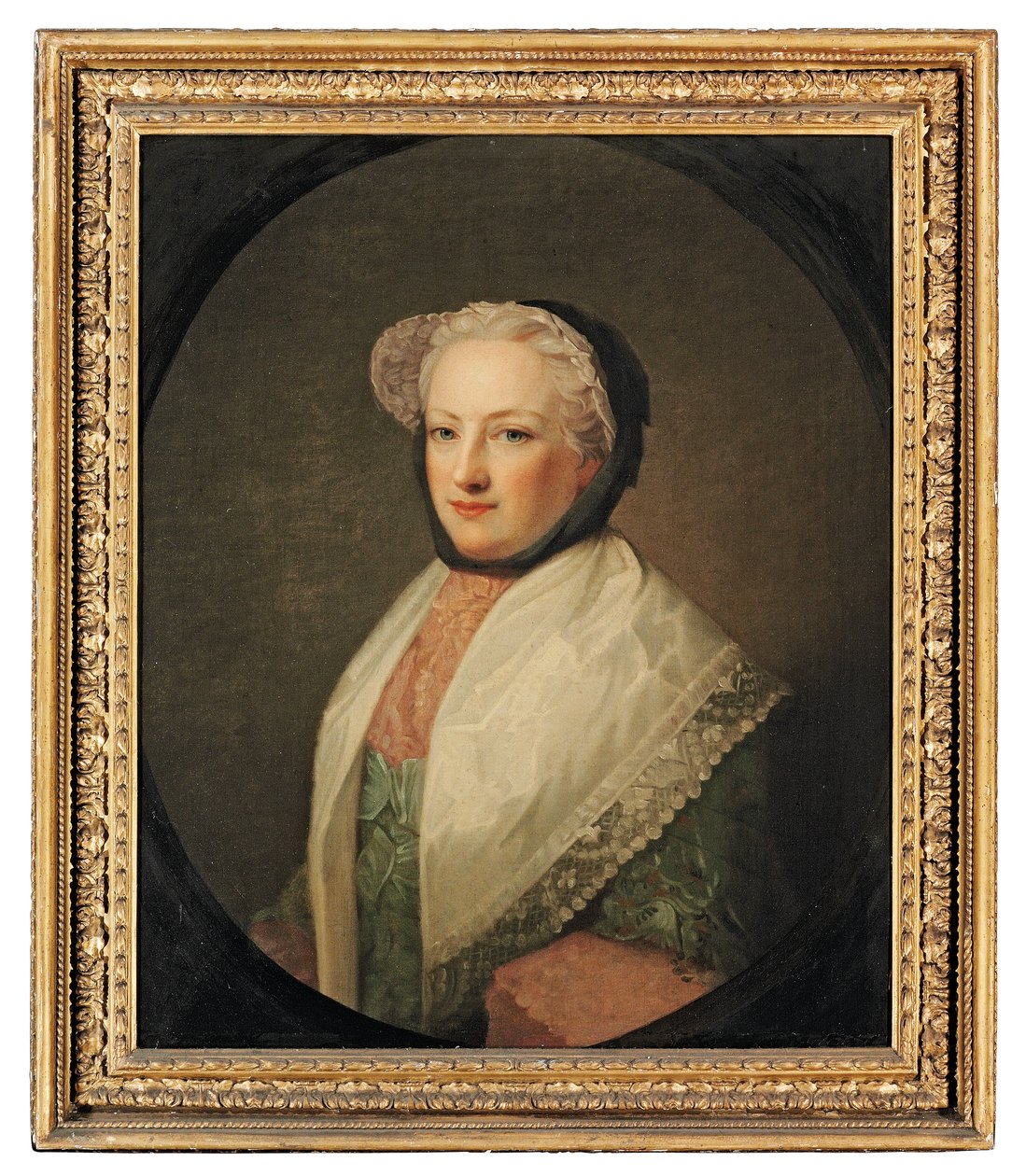 Portrett av Anne Drelincourt, Lady Primrose (ca. 1709-1775) (olje på lerret) av Allan (follower of) Ramsay