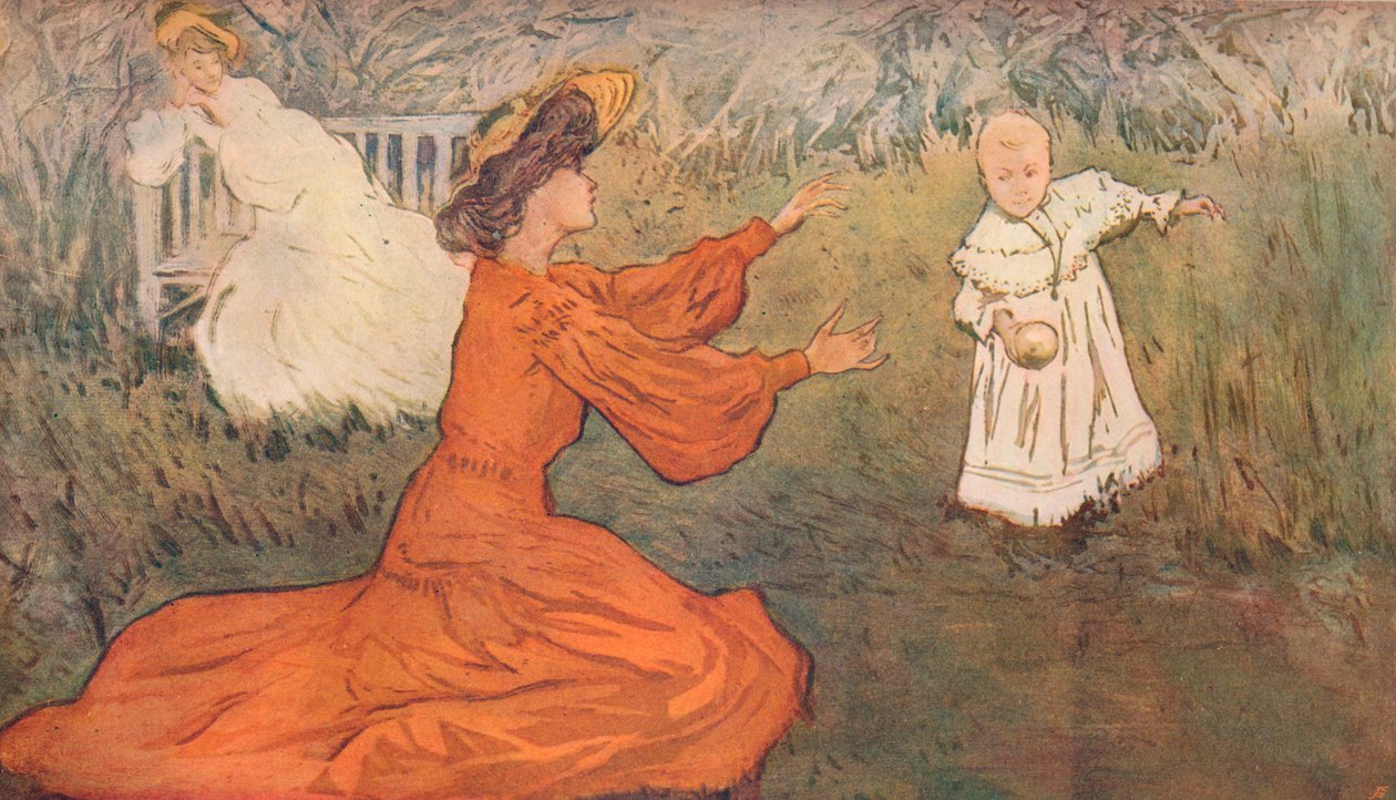 Første skritt, c1875-1906, 1906 av Allan Osterlind