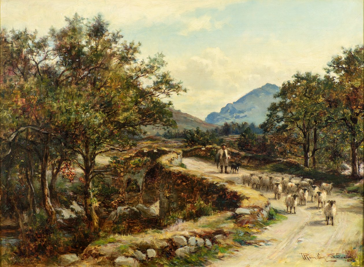 Old Bridge ved Inverlochy, Glenorchy av Allan Ramsay