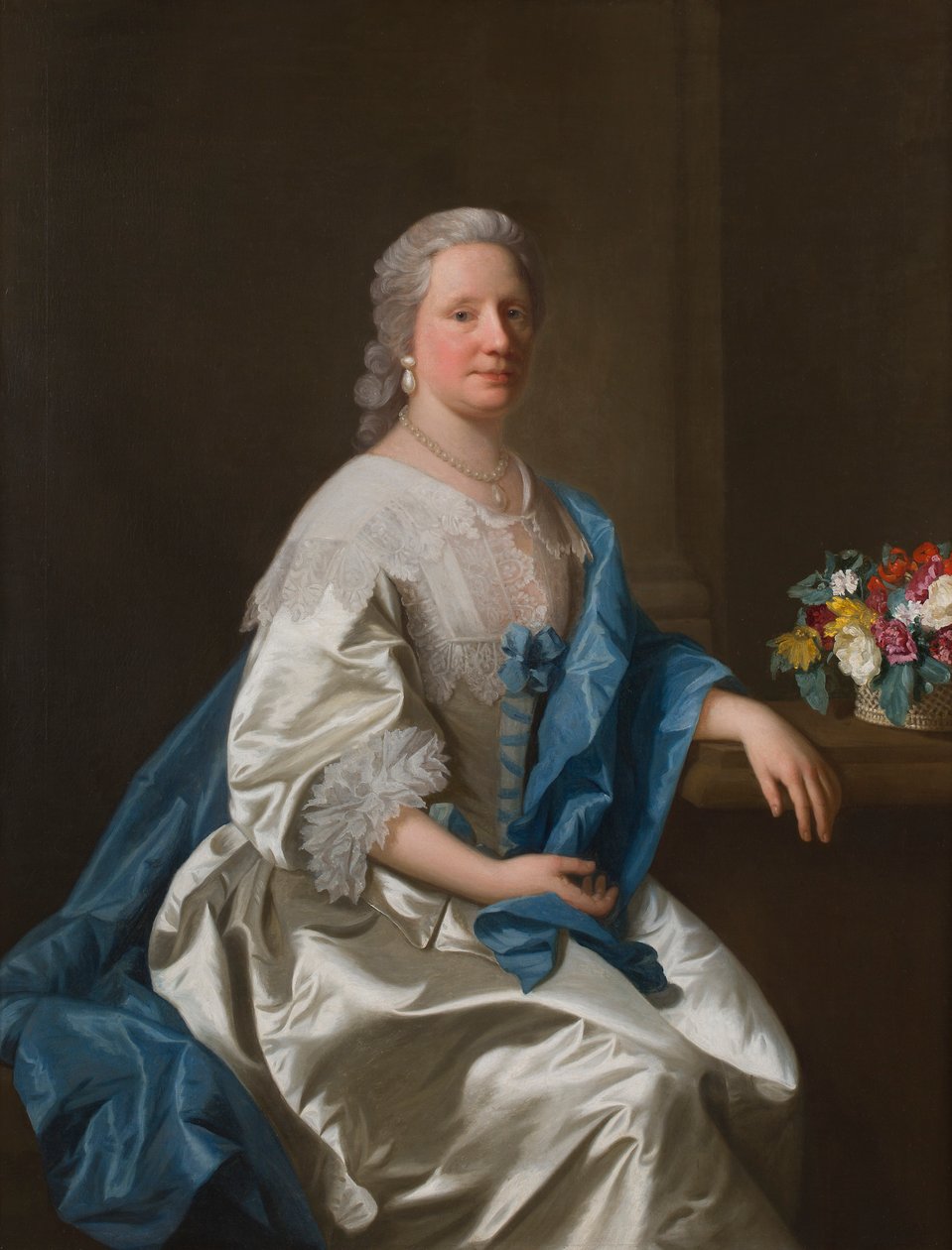 Portrett av Anne Leighton (olje på lerret) av Allan Ramsay